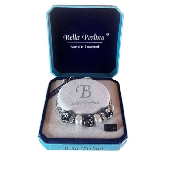 Bella Perlina Silver Tone Charm Bracelet - Picture 3 of 5